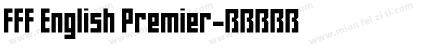 FFF English Premier字体转换
